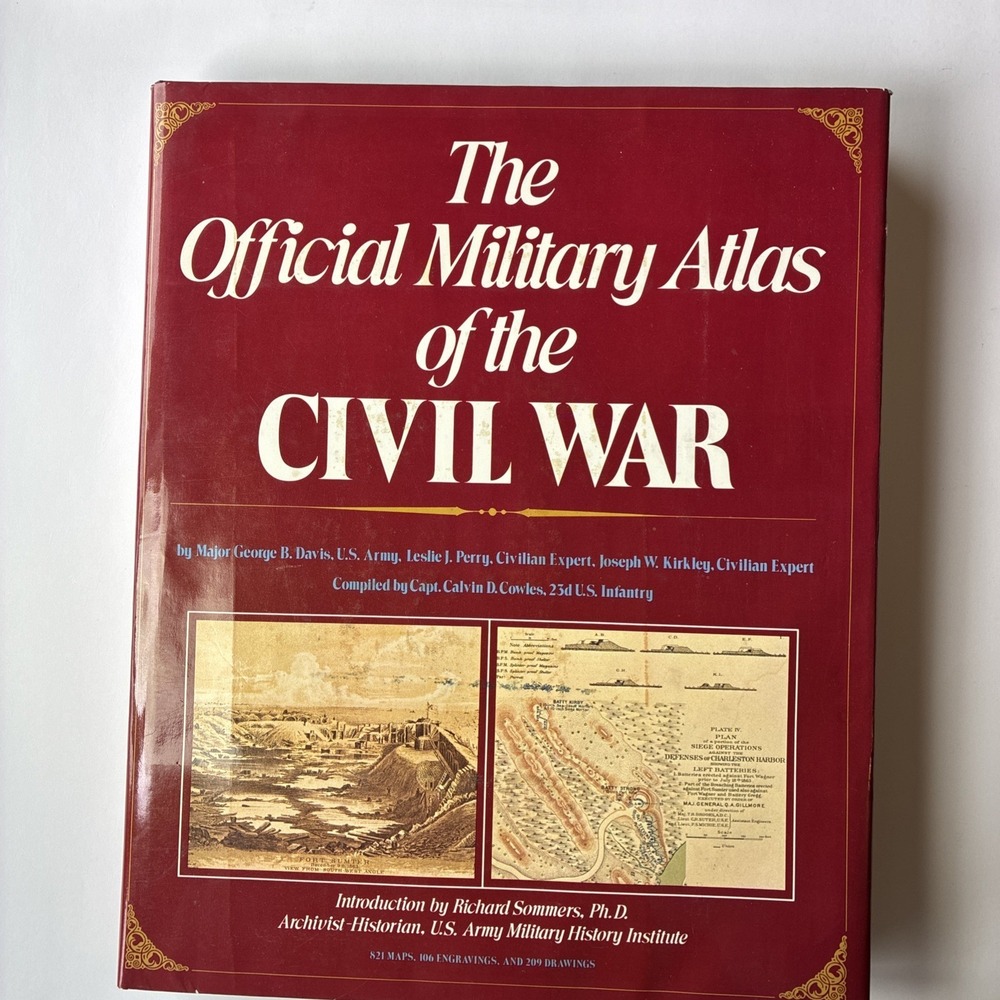 The Official Military Atlas Of The Civil War By G.B. Davis 1983 Hardcover (AA)